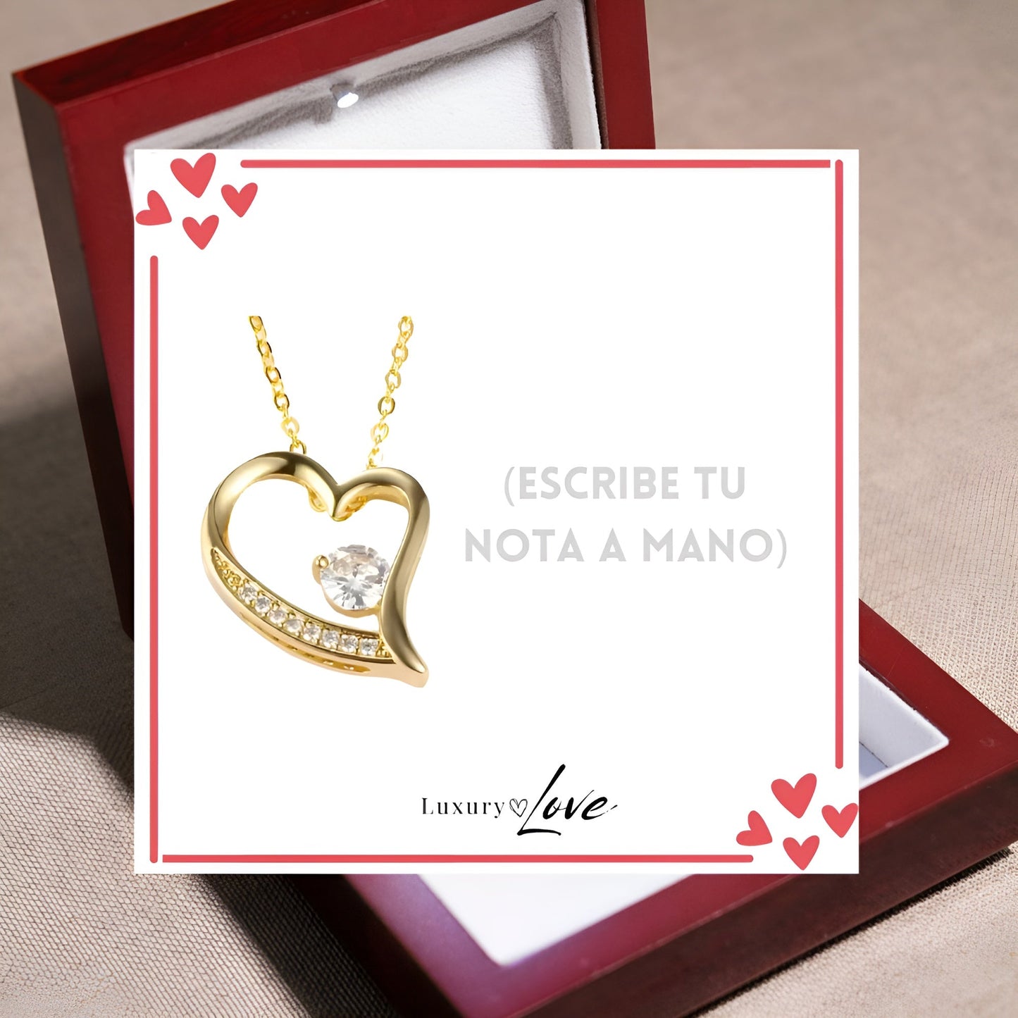 Collar Amor-Eterno™ Dorado para Mi Hija (con carta especial)