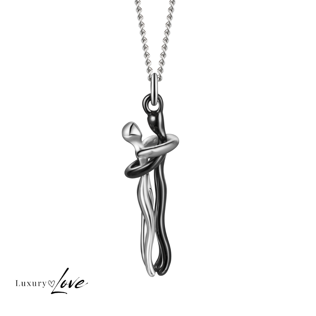 Collar Abrazo-Eterno®  para mi Hija (con Nota especial y Caja de madera con luz)