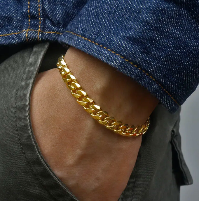 Pulsera Cuban Style® Dorada
