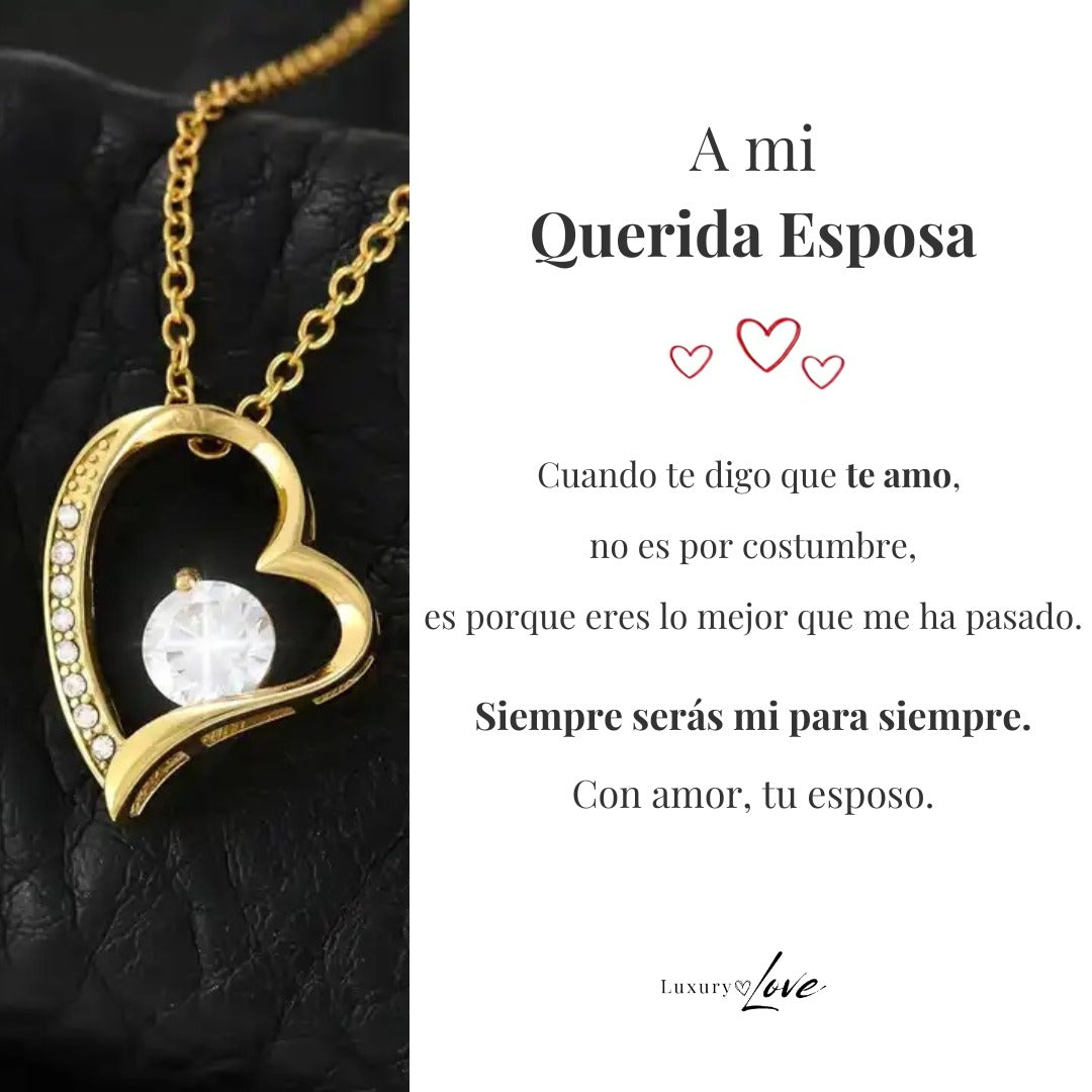 Collar Amor-Eterno™ para mi querida Esposa (con carta especial)