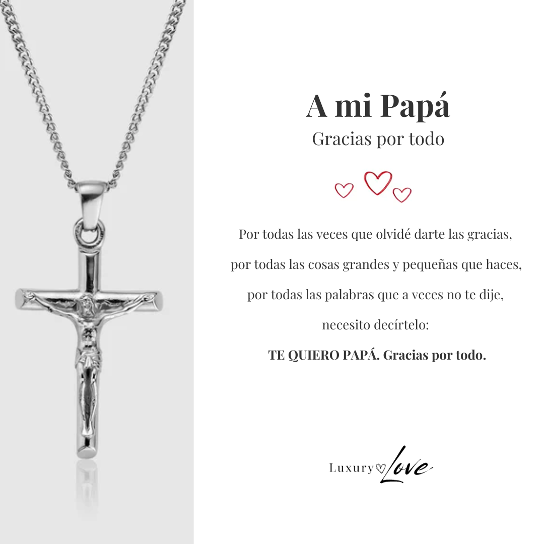 Collar Cruz® para mi Padre (con carta dedicada a escoger)