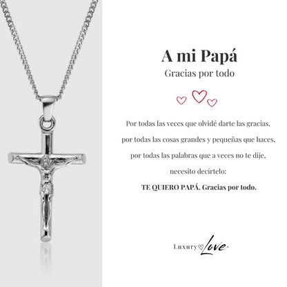 Collar Cruz® para mi Padre (con carta dedicada a escoger)