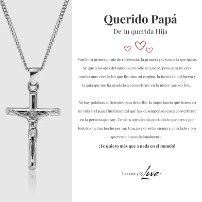 Collar Cruz® para mi Padre (con carta dedicada a escoger)