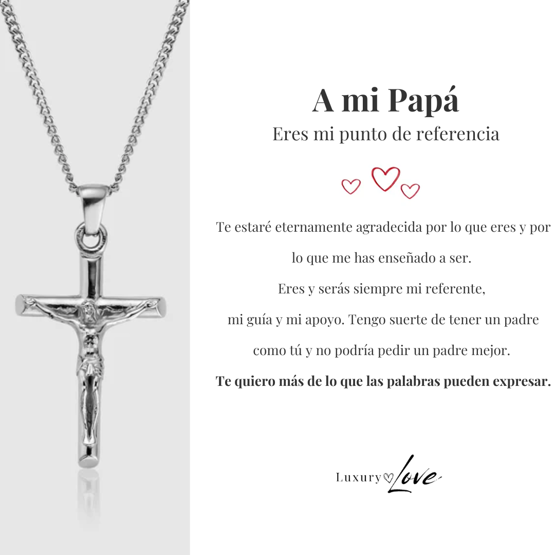 Collar Cruz® para mi Padre (con carta dedicada a escoger)
