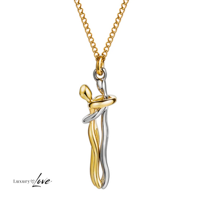 Collar Abrazo-Eterno®  para mi Hija (con Nota especial y Caja de madera con luz)