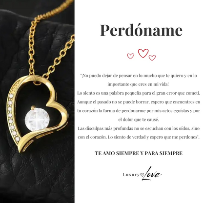 Collar Amor-Eterno™ Dorado para mi Amor (con carta especial)