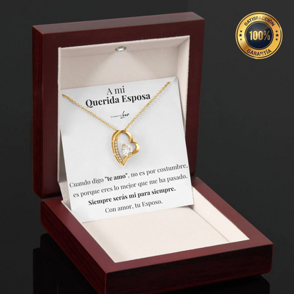 Collar Amor-Eterno™ para mi querida Esposa (con carta especial)