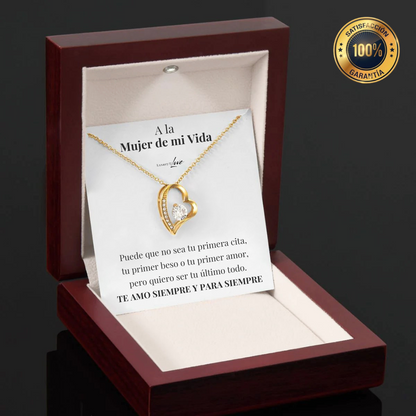 Collar Amor-Eterno™ Dorado para mi Amor (con carta especial)