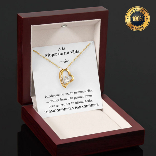 Collar Amor-Eterno™ Dorado para mi Amor (con carta especial)