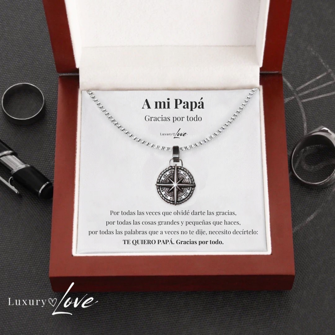 Collar Estrella del Norte® para mi Padre (con carta dedicada a escoger)