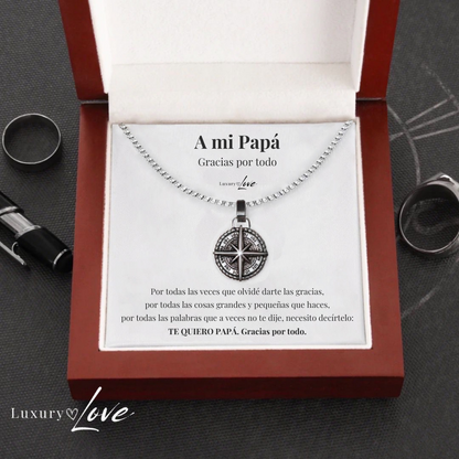 Collar Estrella del Norte® para mi Padre (con carta dedicada a escoger)