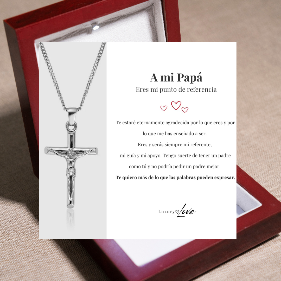 Collar Cruz® para mi Padre (con carta dedicada a escoger)