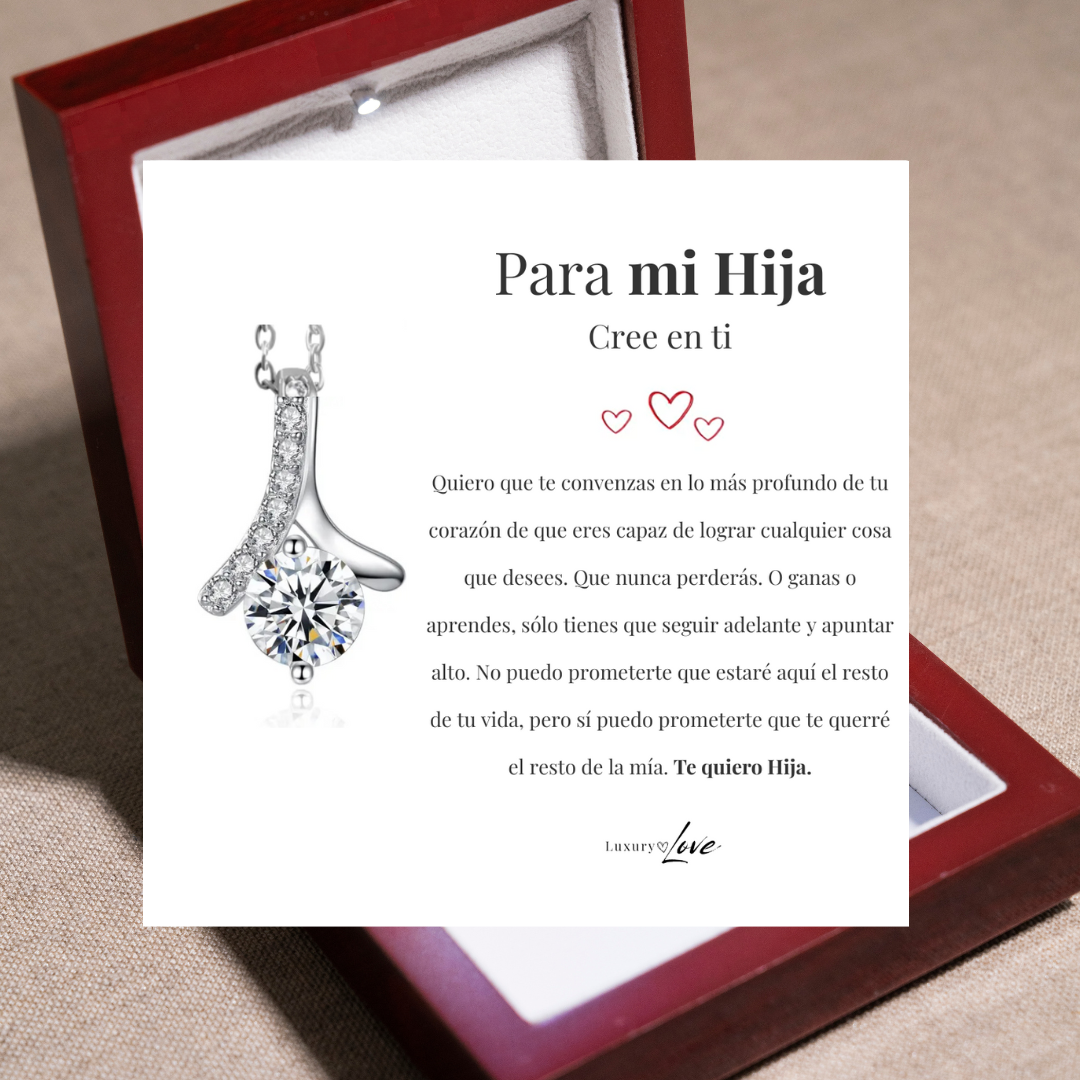 Collar Flor del Alma®  para mi Hija (con Nota especial y caja a escoger)