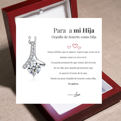 Collar Flor del Alma®  para mi Hija (con Nota especial y caja a escoger)