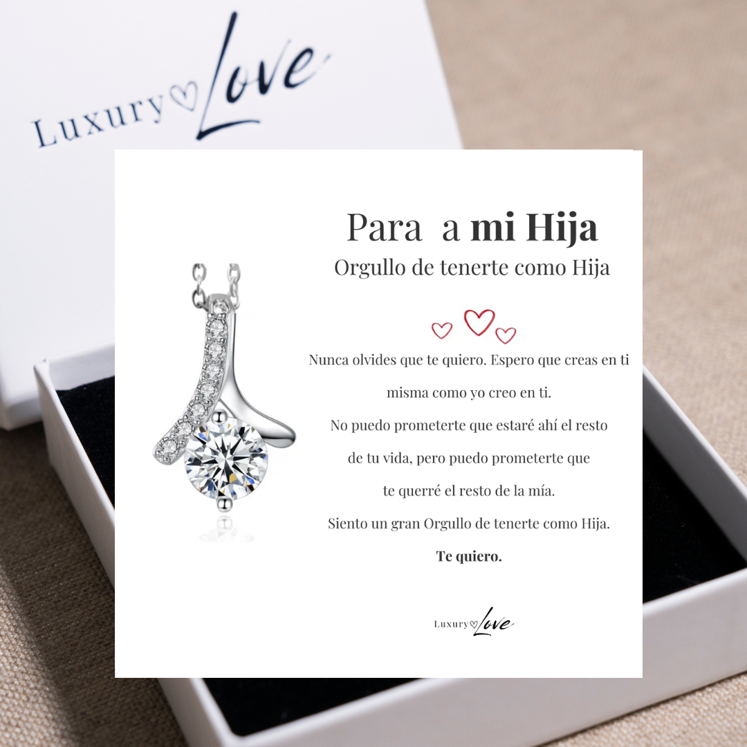 Collar Flor del Alma®  para mi Hija (con Nota especial y caja a escoger)