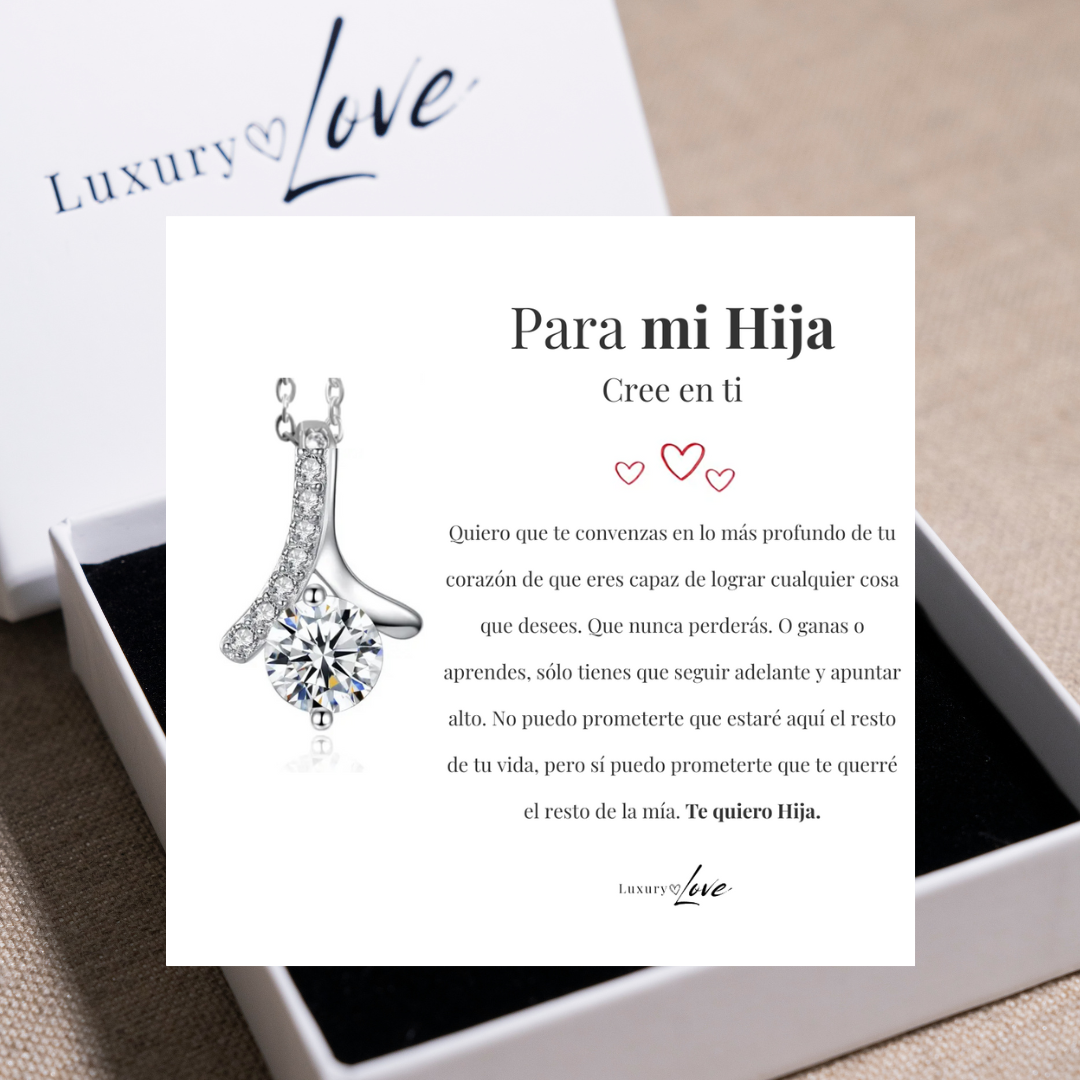 Collar Flor del Alma®  para mi Hija (con Nota especial y caja a escoger)