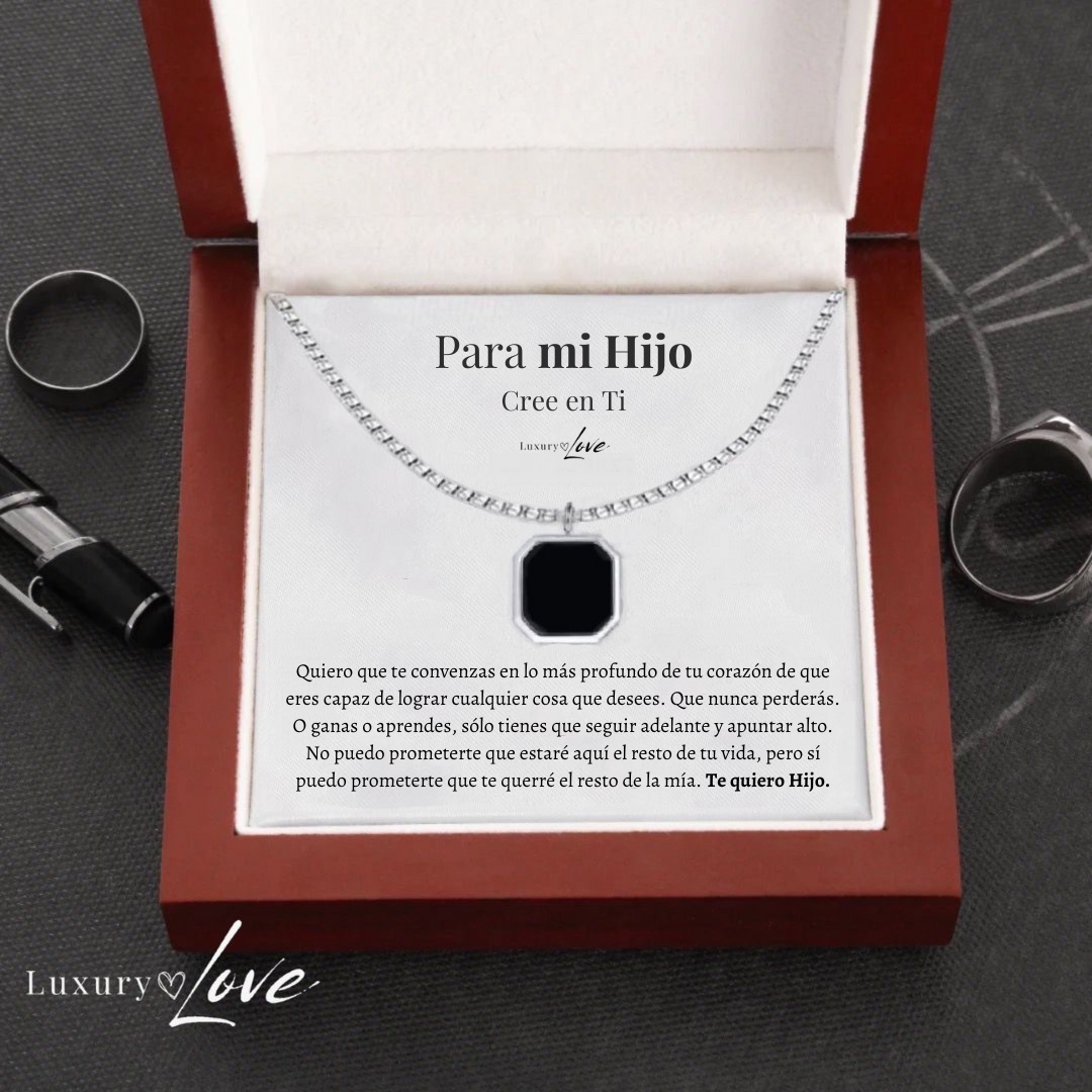 Collar Confianza® para mi Hijo (con carta dedicada y Caja con Luz)